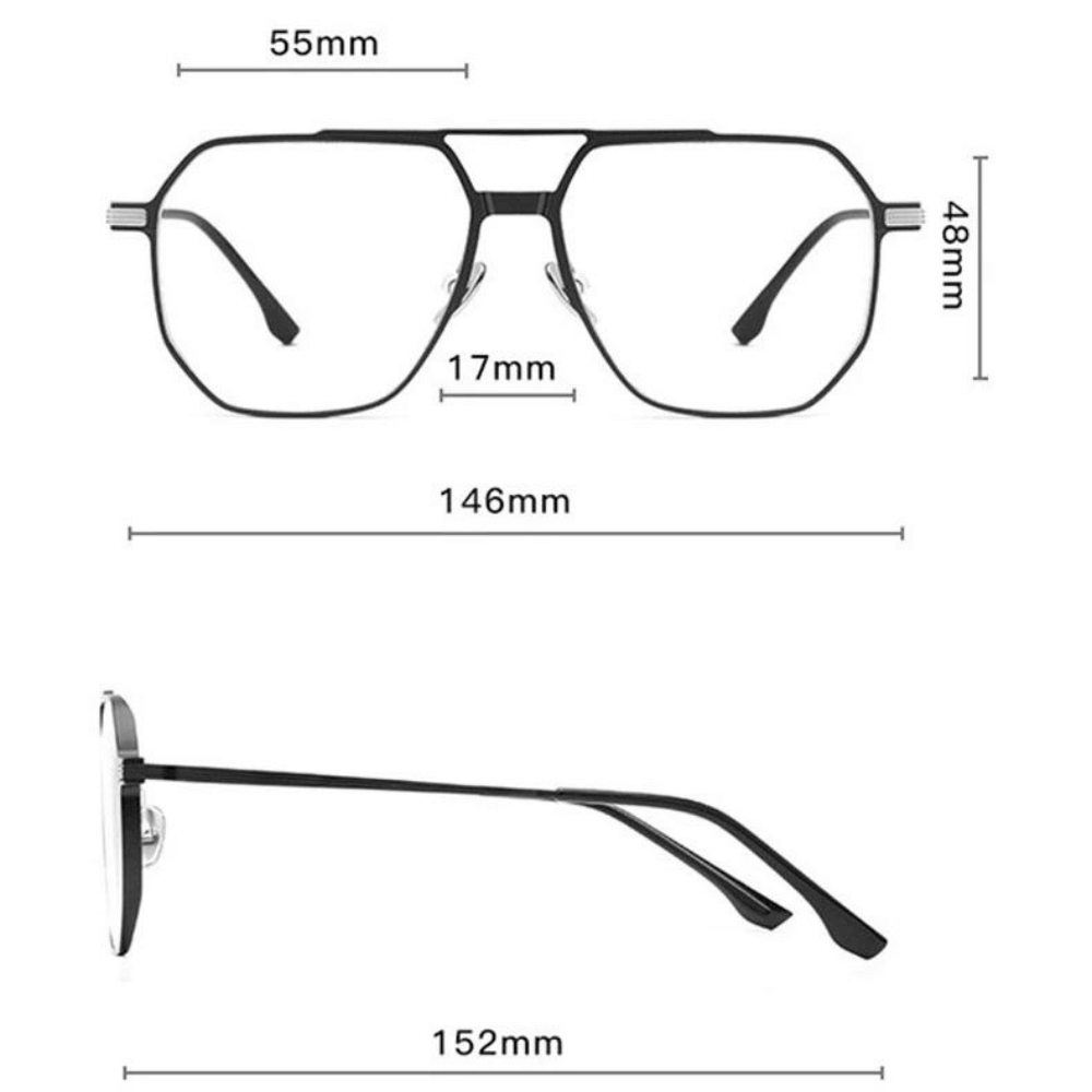 3-in-1-Magnet-Sonnenbrille mit Polarisierung