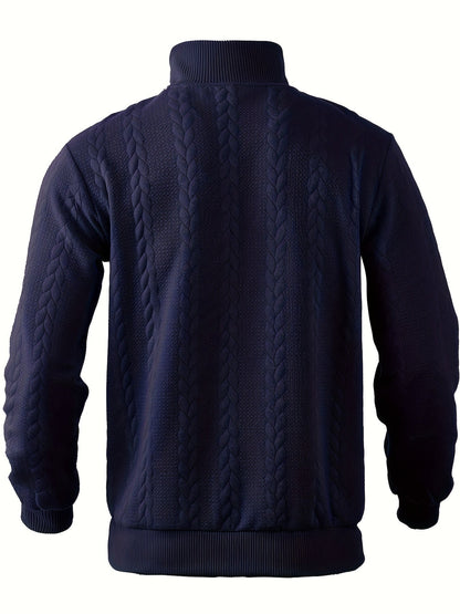 Stijn™ – Vintage Herrenpullover mit Reißverschluss