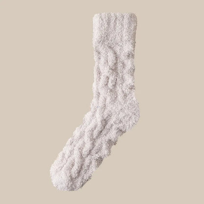 Flauschige Socken für den Winter