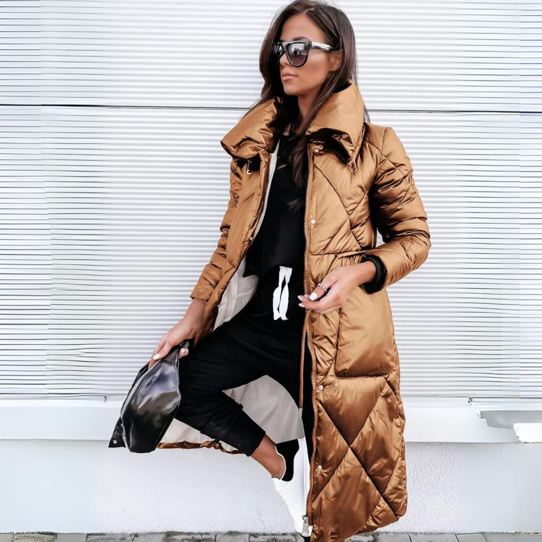 Olivia™ - Eleganter langer Winterparka