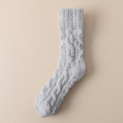 Flauschige Socken für den Winter