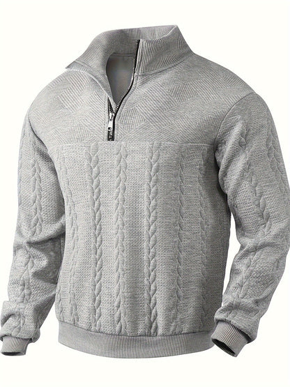 Stijn™ – Vintage Herrenpullover mit Reißverschluss