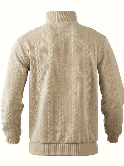 Stijn™ – Vintage Herrenpullover mit Reißverschluss